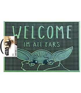 Felpudo I'm All Ears Baby Yoda The Mandalorian Star Wars Caucho