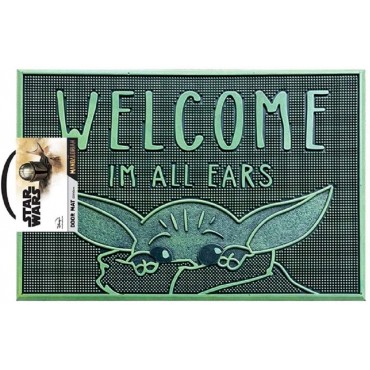 Felpudo I'm All Ears Baby Yoda The Mandalorian Star Wars Caucho