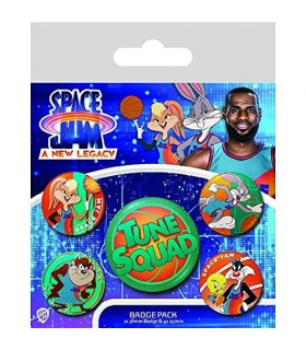 Chapas Space Jam 2 Tune Squad Set de 5 unidades