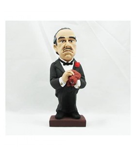 Figura El Padrino Marlon Brando Artesanal 20 cms