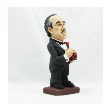 Figura El Padrino Marlon Brando Artesanal 20 cms