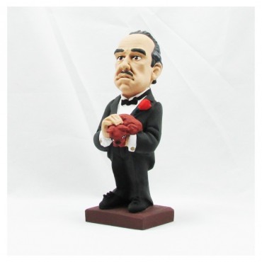 Figura El Padrino Marlon Brando Artesanal 20 cms