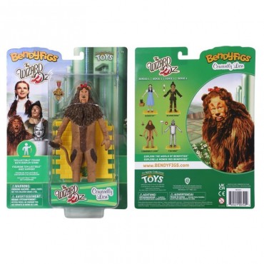 Figura León Cobarde Cowardly Lion El Mago de Oz The Wizard of Oz Bendyfigs Flexible 17 cms