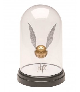Lámpara Snitch Dorada Bell Jar Light Luz de Ambiente Harry Potter 21 cms