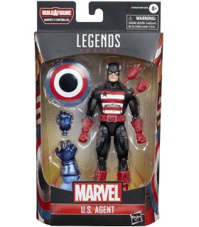 Figura U.S. Agent Marvel Legends con Build-A-Figure Articulada 15 cms