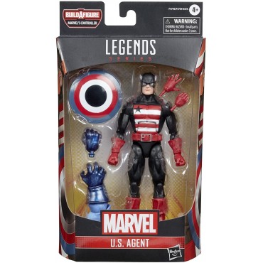 Figura U.S. Agent Marvel Legends con Build-A-Figure Articulada 15 cms 