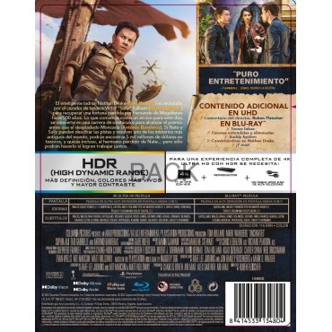 Uncharted (4K UHD + Blu-ray) (Ed. especial metálica) [Blu-ray]