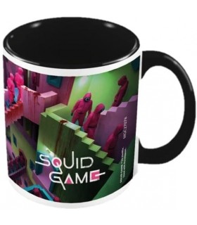 Taza El Juego del Calamar Escaleras The Squid Game Cerámica 315 mls