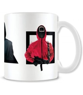 Taza El Juego del Calamar Soldados The Squid Game Cerámica 315 mls