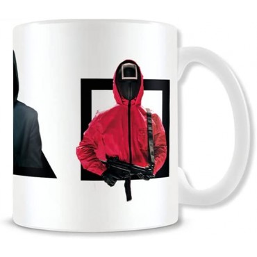 Taza El Juego del Calamar Soldados The Squid Game Cerámica 315 mls