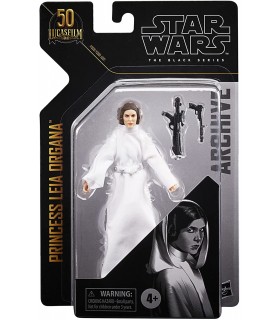 Figura Articulada Princesa Leia Organa the Black Series 50 Aniversario Star Wars 13,5 cms