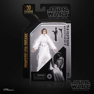 Figura Articulada Princesa Leia Organa the Black Series 50 Aniversario Star Wars 13,5 cms