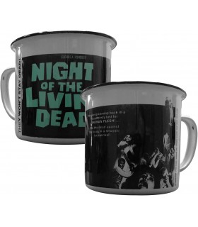 Taza La Noche de los Muertos Vivientes (Night of the Living Dead) Metálica 300 mls