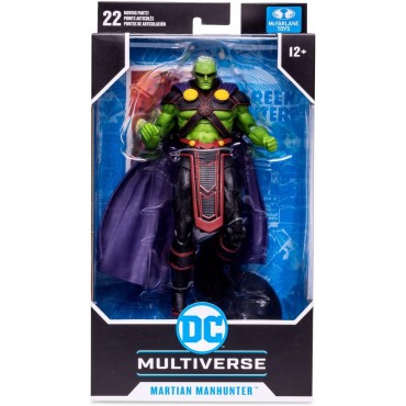 Figura Martian Manhunter DC Rebirth DC con Tarjeta Colecionable 18 cms