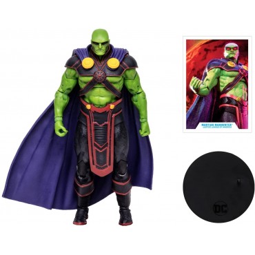 Figura Martian Manhunter DC Rebirth DC con Tarjeta Colecionable 18 cms
