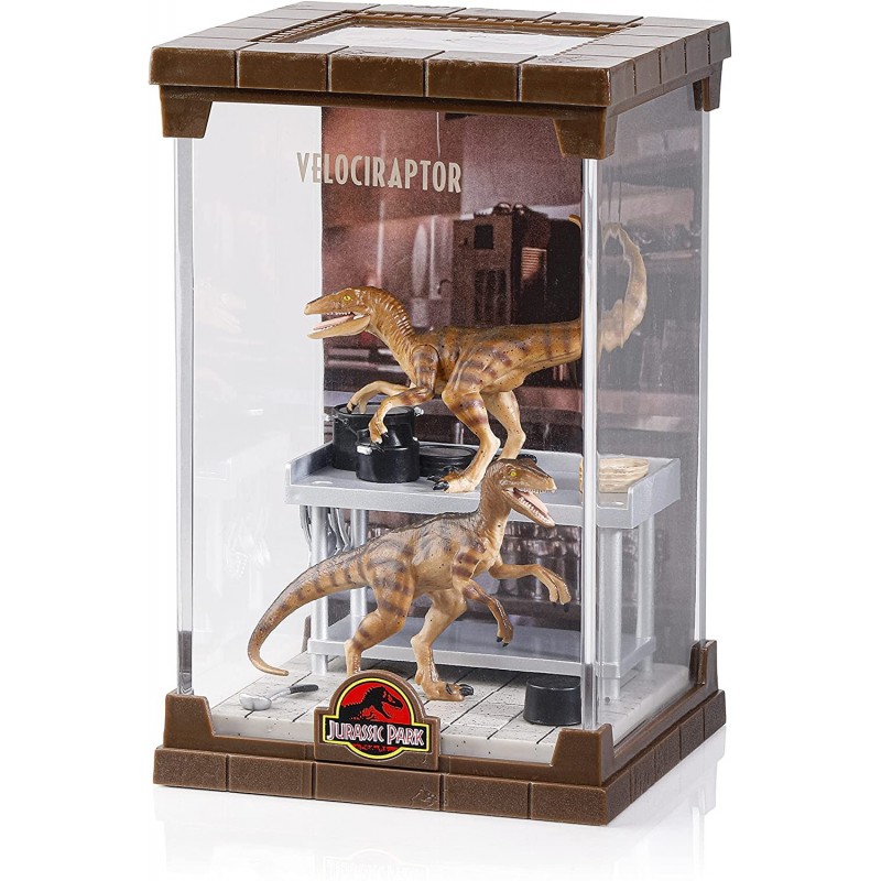 Figura Velociraptor Escena de la Cocina Jurassic Park Diorama 18 cms