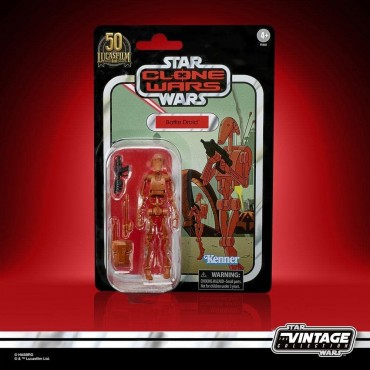 Figura Battle Droid Star Wars: Clone Wars Articulada 10 cms