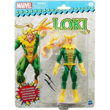 Figura Loki con Dagas Gemelas Thor Marvel Articulada 17 cms