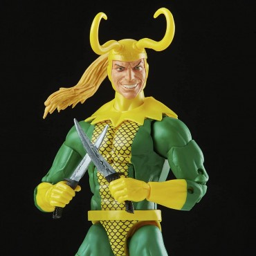Figura Loki con Dagas Gemelas Thor Marvel Articulada 17 cms