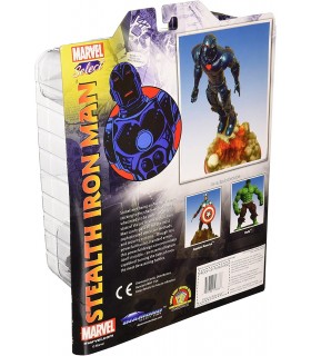Figura Iron Man Stealth Peana Diorama Marvel 20 cms