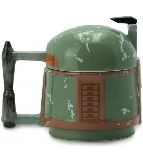 Taza Boba Fett 3D Star Wars The Mandalorian Cerámica 300 mls