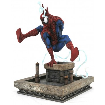 Figura Spiderman de los 90 Estatua Diorama Marvel Comic Gallery 20 cms