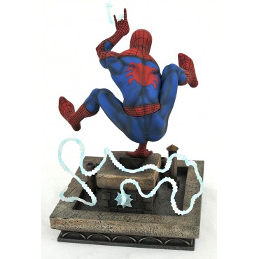 Figura Spiderman de los 90 Estatua Diorama Marvel Comic Gallery 20 cms