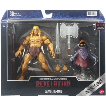 Figura Savage He-Man Masters del Universo Revelation Masterverse Articulada 17 cms 