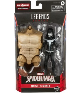 Figura Marvel's Shriek Spider-Man Marvel Legends Series Build A Figure Articulada 15 cms 
