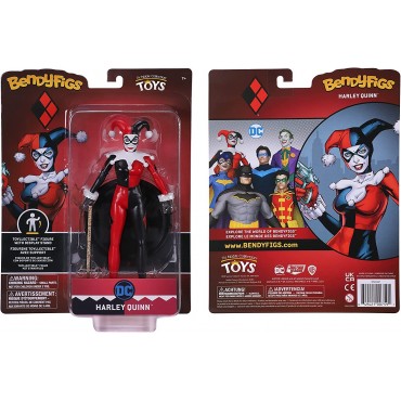 Figura Harley Quinn DC Bendyfigs Flexible 18 cms