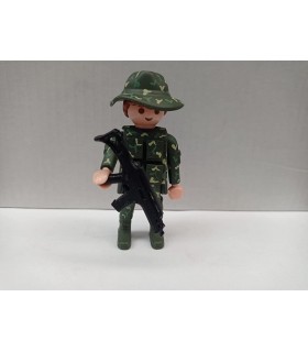 Muñeco Soldado Camuflaje Hombre Articulado 7,5 cms