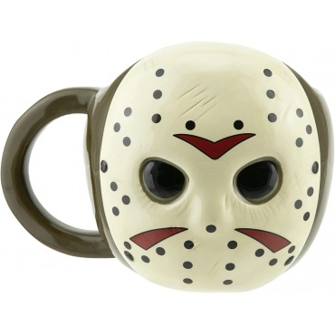 Taza Viernes 13 Máscara Jason 3D Cerámica 500 mls