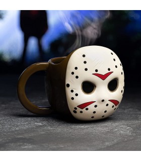 Taza Viernes 13 Máscara Jason 3D Cerámica 500 mls