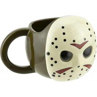 Taza Viernes 13 Máscara Jason 3D Cerámica 500 mls