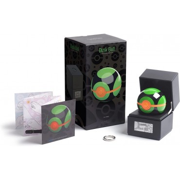 Bola Réplica Electrónica Die Cast Pokemon Dusk Ball Verde