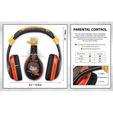 Auriculares Harry Potter con Limitador de Volumen
