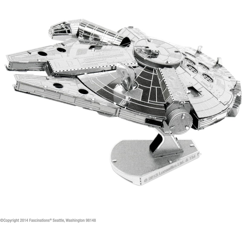Maqueta Halcón Milenario Star Wars de Metal 3D