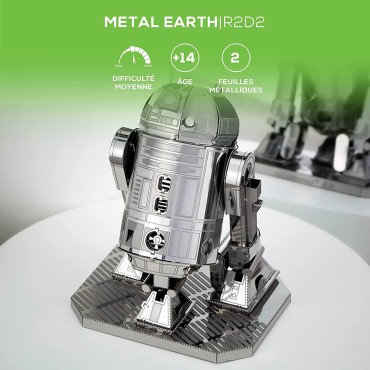 Maqueta R2-D2 Star Wars de Metal 3D