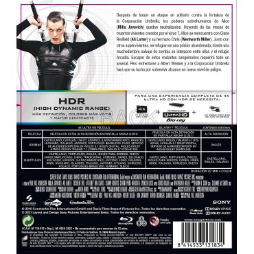 RESIDENT EVIL 4: ULTRATUMBA (4K UHD + BD) [Blu-ray]