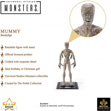 Figura The Mummy La Momia Universal Monsters Bendyfigs Flexible 19 cms
