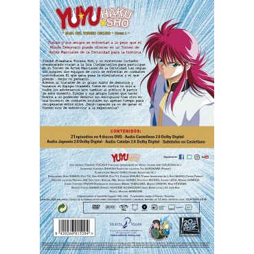 Yu Yu Hakusho Box 2 Episodios 26 A 46. (21ep) La Saga Del Torneo Oscuro. Parte 1. [DVD]