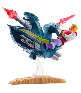 Figura Prince Adam & Sky Sled Masters del Universo Articulada 15 cms