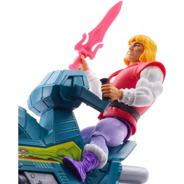 Figura Prince Adam & Sky Sled Masters del Universo Articulada 15 cms