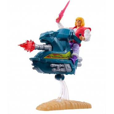 Figura Prince Adam & Sky Sled Masters del Universo Articulada 15 cms