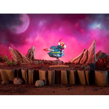 Figura Prince Adam & Sky Sled Masters del Universo Articulada 15 cms