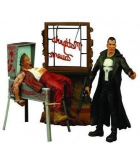 Figura The Punisher con Informante y Diorama Pinball Marvel Select Articulada 18 cms