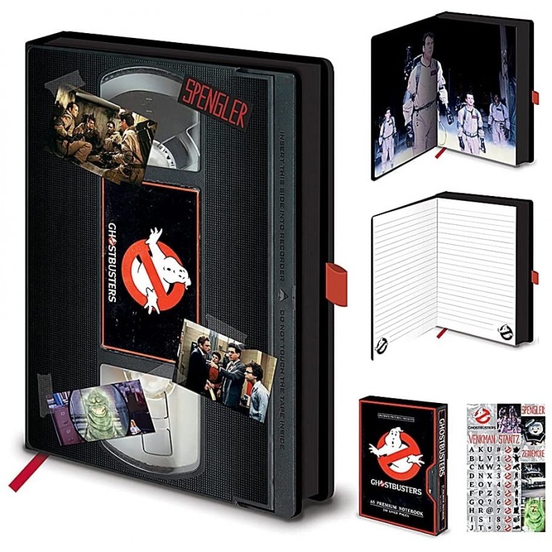 Cuaderno Cazafantasmas Retro VHS Style Ghostbusters Premium A5