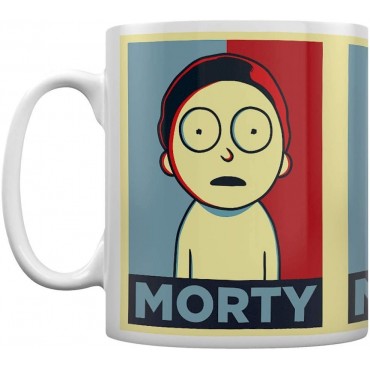 Taza Morty Rick y Morty Cerámica 315 mls 