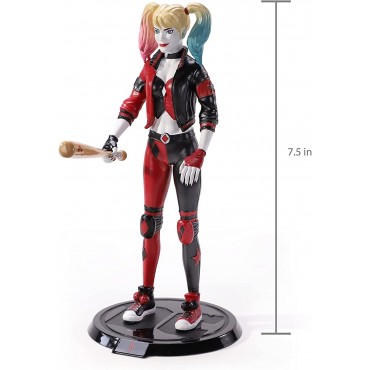 Figura Harley Quinn Bendyfigs 18 cms