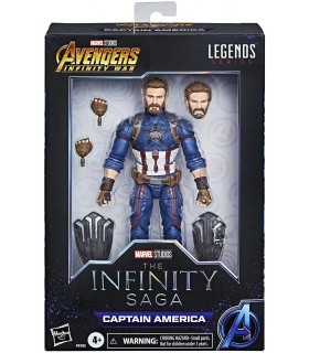 Figura Capitán América Marvel Legends Articulada 15 cms